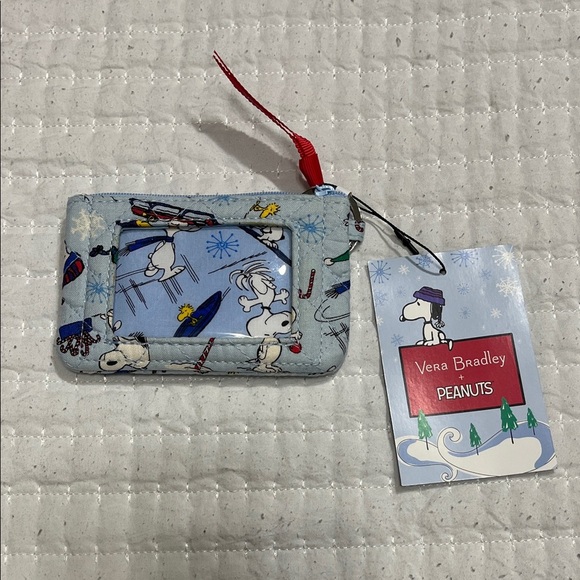 Vera Bradley Peanuts Snoopy Card Holder - Light Blue - Picture 1 of 3